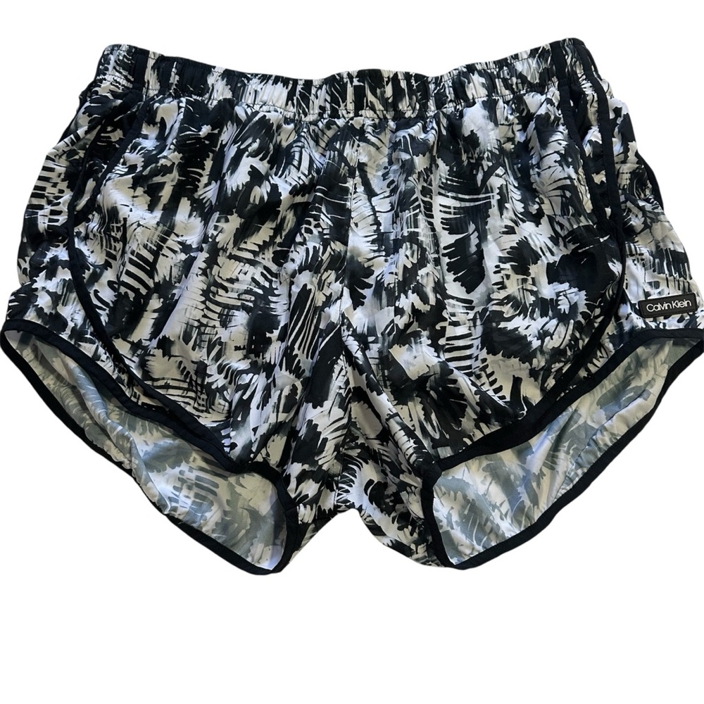 Calvin Klein Shorts Womens XL Black White Athletic Running Athleisure